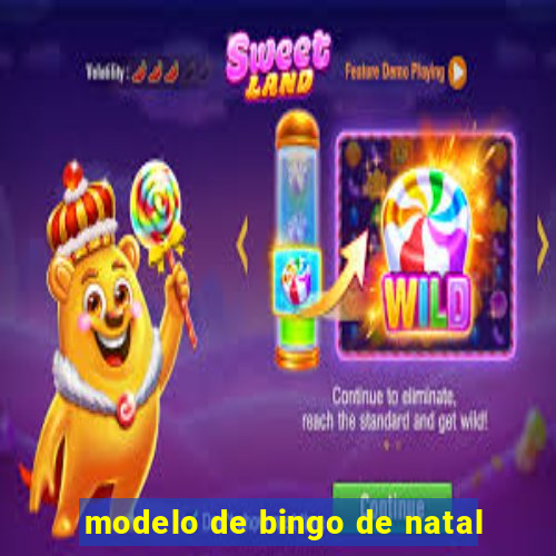 modelo de bingo de natal